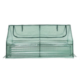 Green Fingers Raised Garden Bed with Greenhouse 3 in 1 Galvanised Planter Box Kit