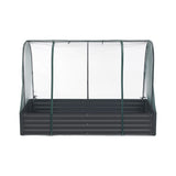 Green Fingers Raised Garden Bed with Mesh Netting Galvanised Planter Box Bird Proof 180x90x120cm