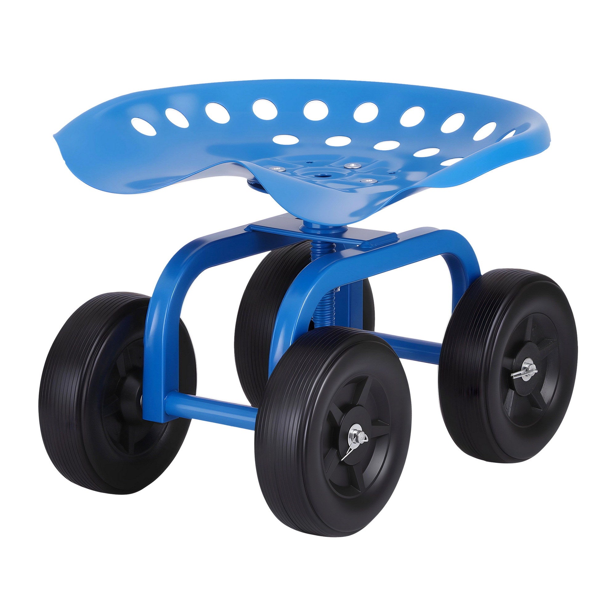 Kid's Tables, Chairs & Seats: Gardeon Garden Seat 360 Swivel Rolling Adjustable Height Work Scooter Cart Wheels Heavy Duty 150kg