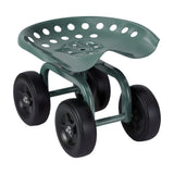 Kid's Tables, Chairs & Seats: Gardeon Garden Seat 360 Swivel Rolling Adjustable Height Work Scooter Cart Wheels Heavy Duty 150kg
