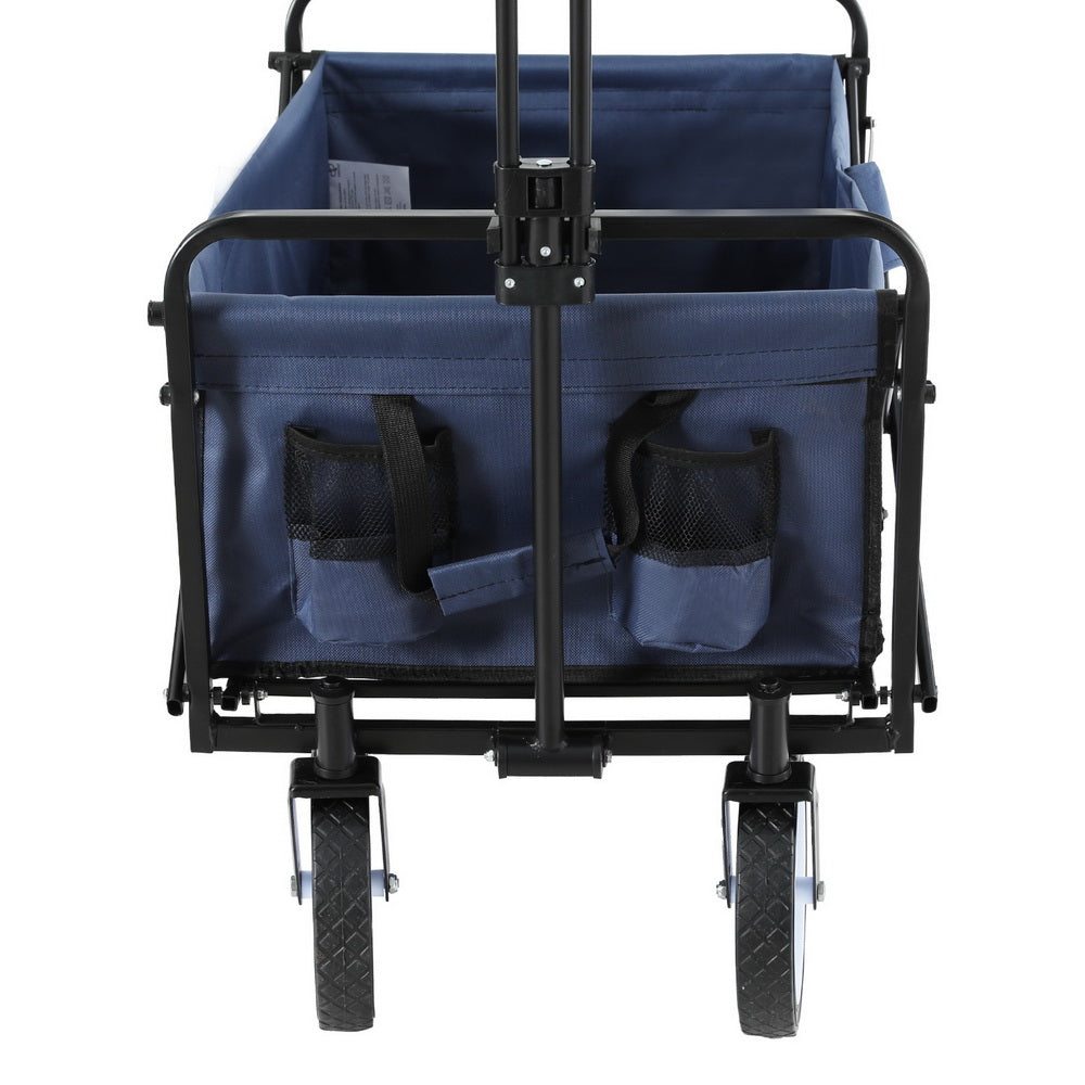 Drinkware: Gardeon Garden Cart with Cup Holders Blue