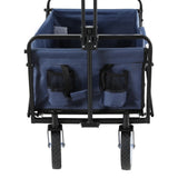 Drinkware: Gardeon Garden Cart with Cup Holders Blue