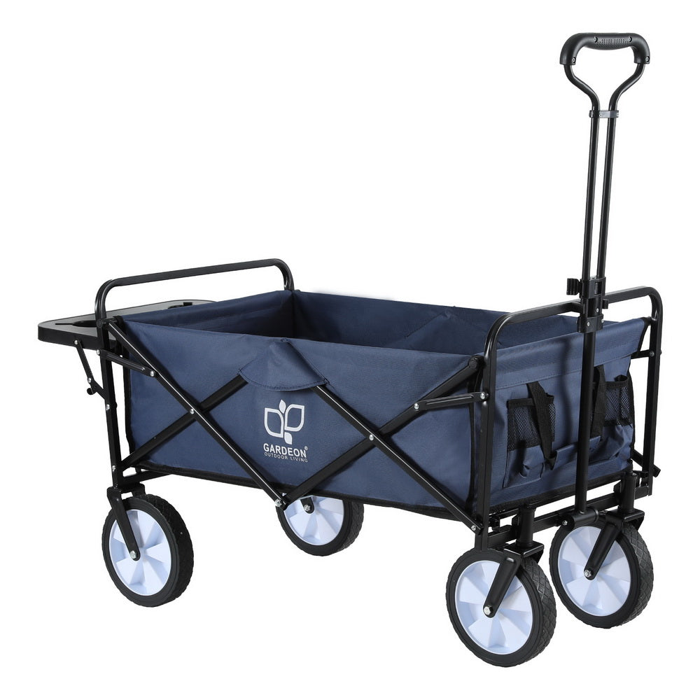 Drinkware: Gardeon Garden Cart with Cup Holders Blue