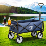 Drinkware: Gardeon Garden Cart with Cup Holders Blue