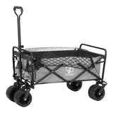 Outdoor Storage Boxes: Gardeon Garden Cart with Cargo Net Grey