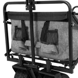 Outdoor Storage Boxes: Gardeon Garden Cart with Cargo Net Grey