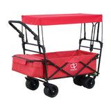 Kitchen & Dining Trolleys: Gardeon Garden Cart with Removable Canopy Red