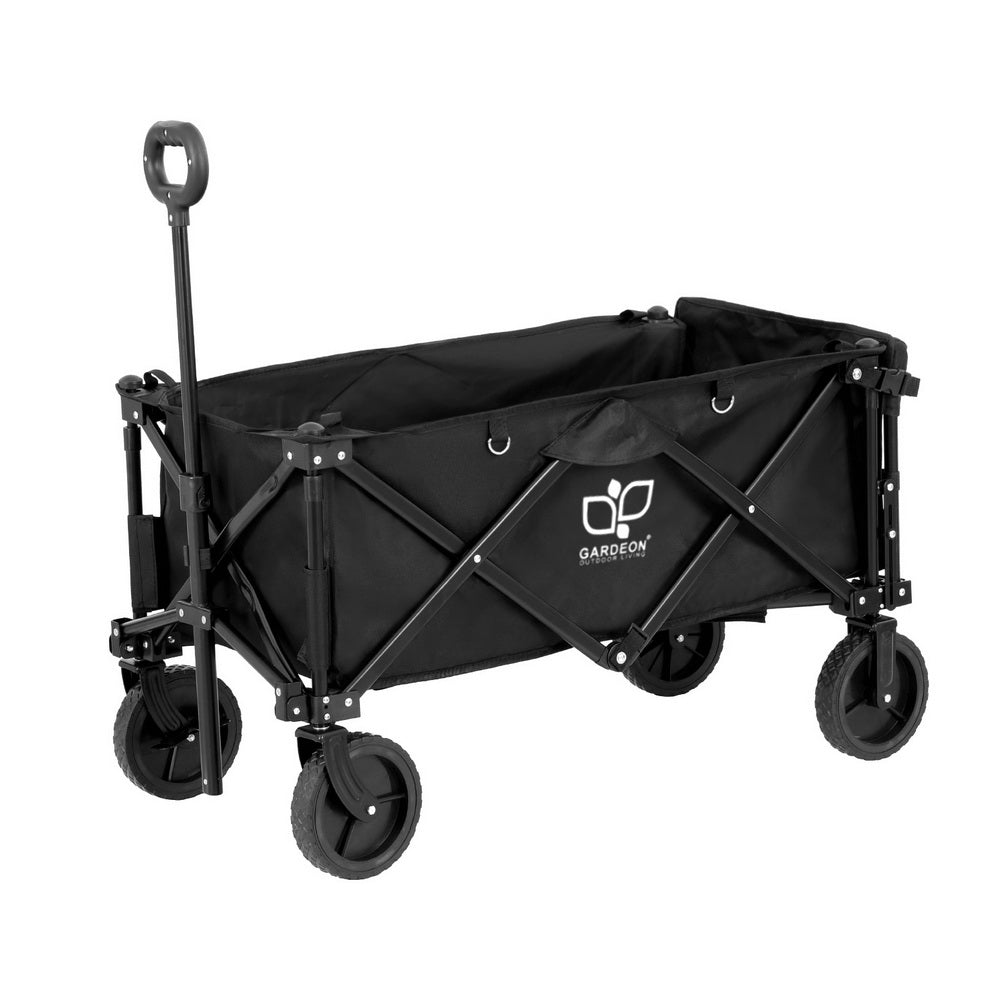 Kitchen & Dining Trolleys: Gardeon Garden Cart with Opening Rear Black