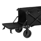 Gardeon Garden Cart with Opening Rear Black