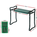 Outdoor Benches: Gardeon Garden Kneeler 3-in-1 Padded Seat Stool Outdoor Bench Knee Pad Foldable