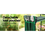 Outdoor Benches: Gardeon Garden Kneeler 3-in-1 Padded Seat Stool Outdoor Bench Knee Pad Foldable