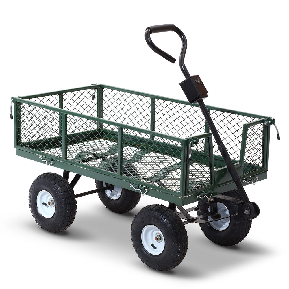 Outdoor Chairs: Gardeon Mesh Garden Steel Cart - Green