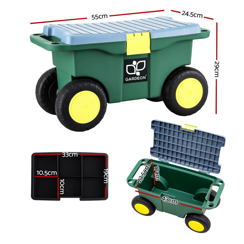 Makeup Organisation & Storage: Gardeon Garen Tool Storage Cart 3-In-1 Green