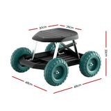 Kid's Tables, Chairs & Seats: Gardeon Garden Cart Rolling Stool with Wheels Gardening Helper Seat Farm Yard