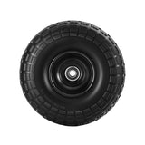 Spreaders & Wheelbarrows: Gardeon 2pcs, 4.10/3.50-4 Tire And Wheel Flat Free, 26cm Solid Rubber Tires with 5/8 Axle Bore Hole And Double Sealed Bearings, Perfect for Wheelbarrow, Garden Cart, Wagon, Dolly