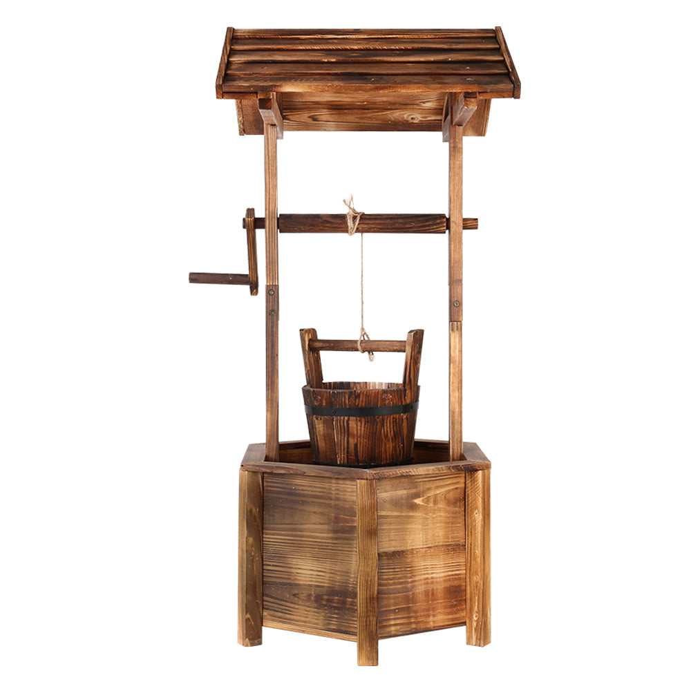 Garden Ornaments: Gardeon Garden Decor Outdoor Ornament Wooden Wishing Well