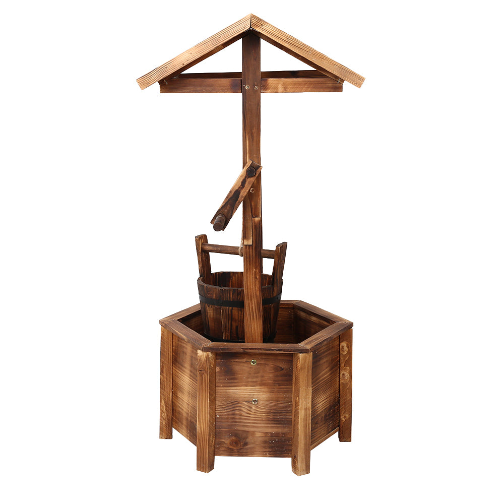 Garden Ornaments: Gardeon Garden Decor Outdoor Ornament Wooden Wishing Well