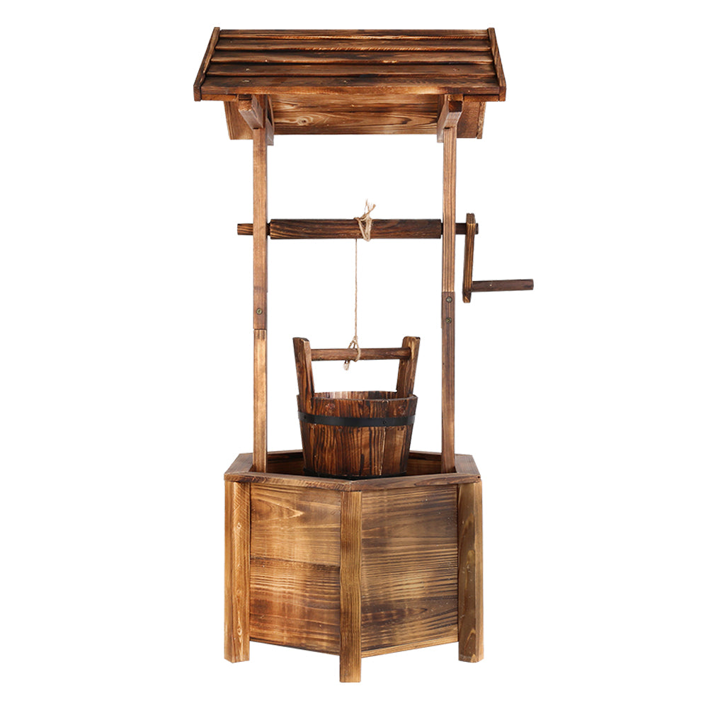 Garden Ornaments: Gardeon Garden Decor Outdoor Ornament Wooden Wishing Well