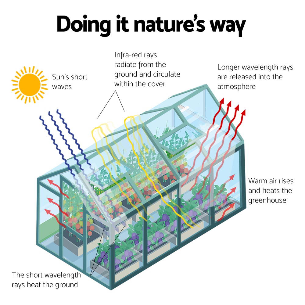 Greenhouses & Accessories: Green Fingers Greenhouse 6.3x2.44x2.1M Aluminium Polycarbonate Green House Garden Shed