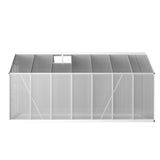 Green Fingers Greenhouse 4.1x2.5x2.26M Double Doors Aluminium Green House Garden Shed