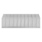 Green Fingers Greenhouse 6.03x2.44x2.68M Double Doors Aluminium Green House Garden Shed
