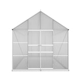Green Fingers Greenhouse 6.03x2.44x2.68M Double Doors Aluminium Green House Garden Shed