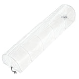 Greenhouses & Accessories: Green Fingers Mini Greenhouse 300x45x30cm Tunnel Clear PVC Steel Frame Portable