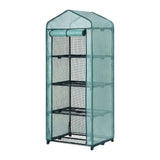 Greenhouses & Accessories: Green Fingers Greenhouse 4 Tiers Mini Green House Garden Bed 1.6x0.7x0.5M