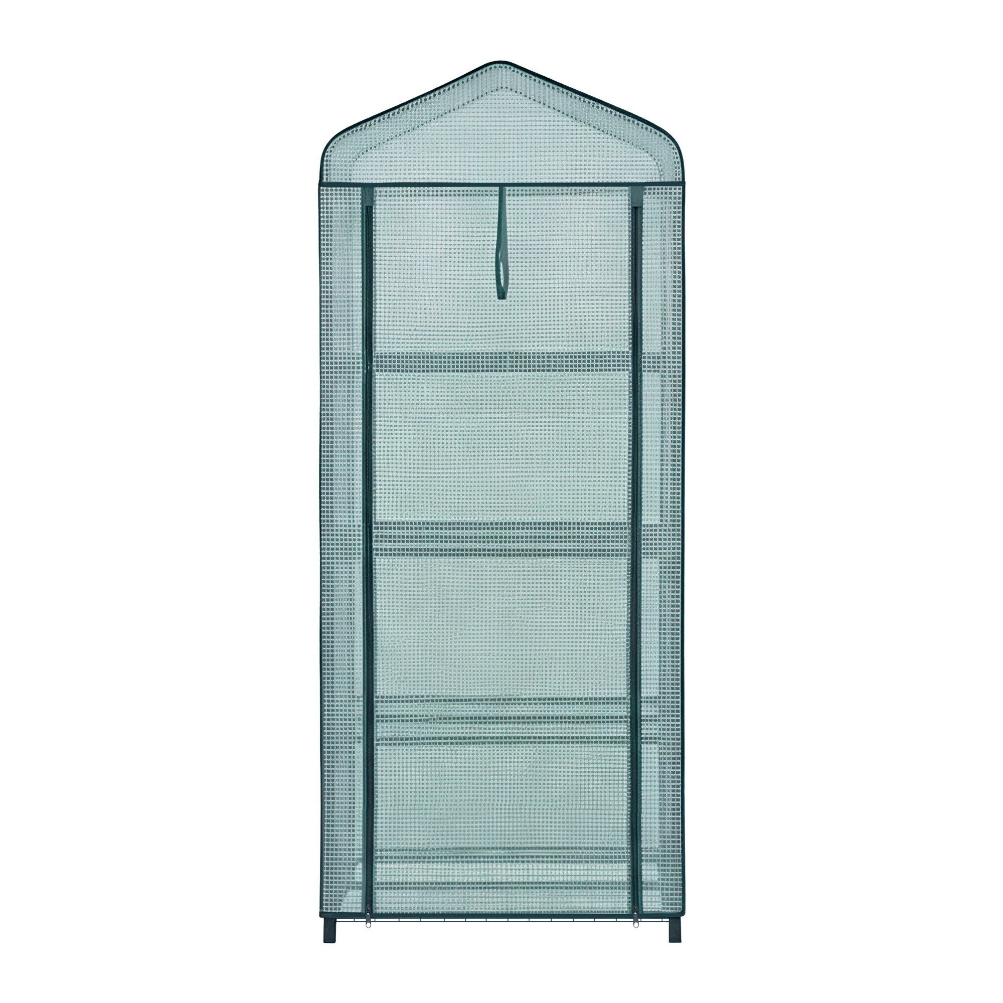 Greenhouses & Accessories: Green Fingers Greenhouse 4 Tiers Mini Green House Garden Bed 1.6x0.7x0.5M