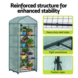 Greenhouses & Accessories: Green Fingers Greenhouse 4 Tiers Mini Green House Garden Bed 1.6x0.7x0.5M