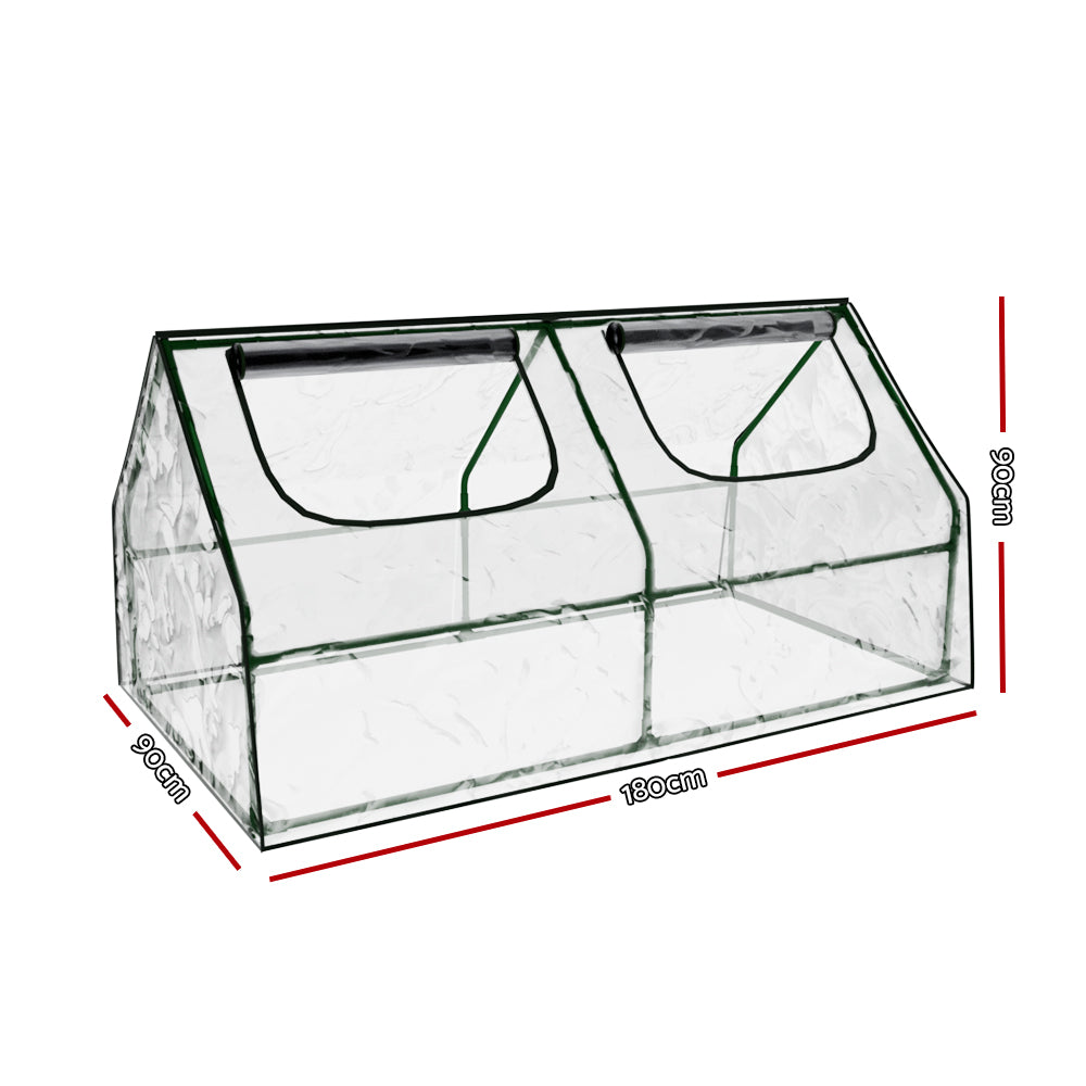 Greenhouses & Accessories: Greenfingers Greenhouse 1.8x0.9x0.9M Mini Green House Raised Garden Bed Planter Box