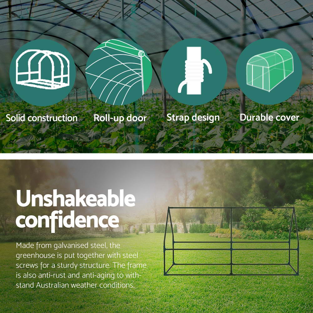 Greenhouses & Accessories: Greenfingers Greenhouse 1.8x0.9x0.9M Mini Green House Raised Garden Bed Planter Box