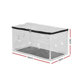 Greenhouses & Accessories: Green Fingers Mini Greenhouse 50x25x25cm PVC Cover for Mushrooms Succulents