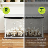 Greenhouses & Accessories: Green Fingers Mini Greenhouse 50x25x25cm PVC Cover for Mushrooms Succulents
