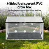 Greenhouses & Accessories: Green Fingers Mini Greenhouse 50x25x25cm PVC Cover for Mushrooms Succulents