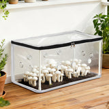 Greenhouses & Accessories: Green Fingers Mini Greenhouse 50x25x25cm PVC Cover for Mushrooms Succulents