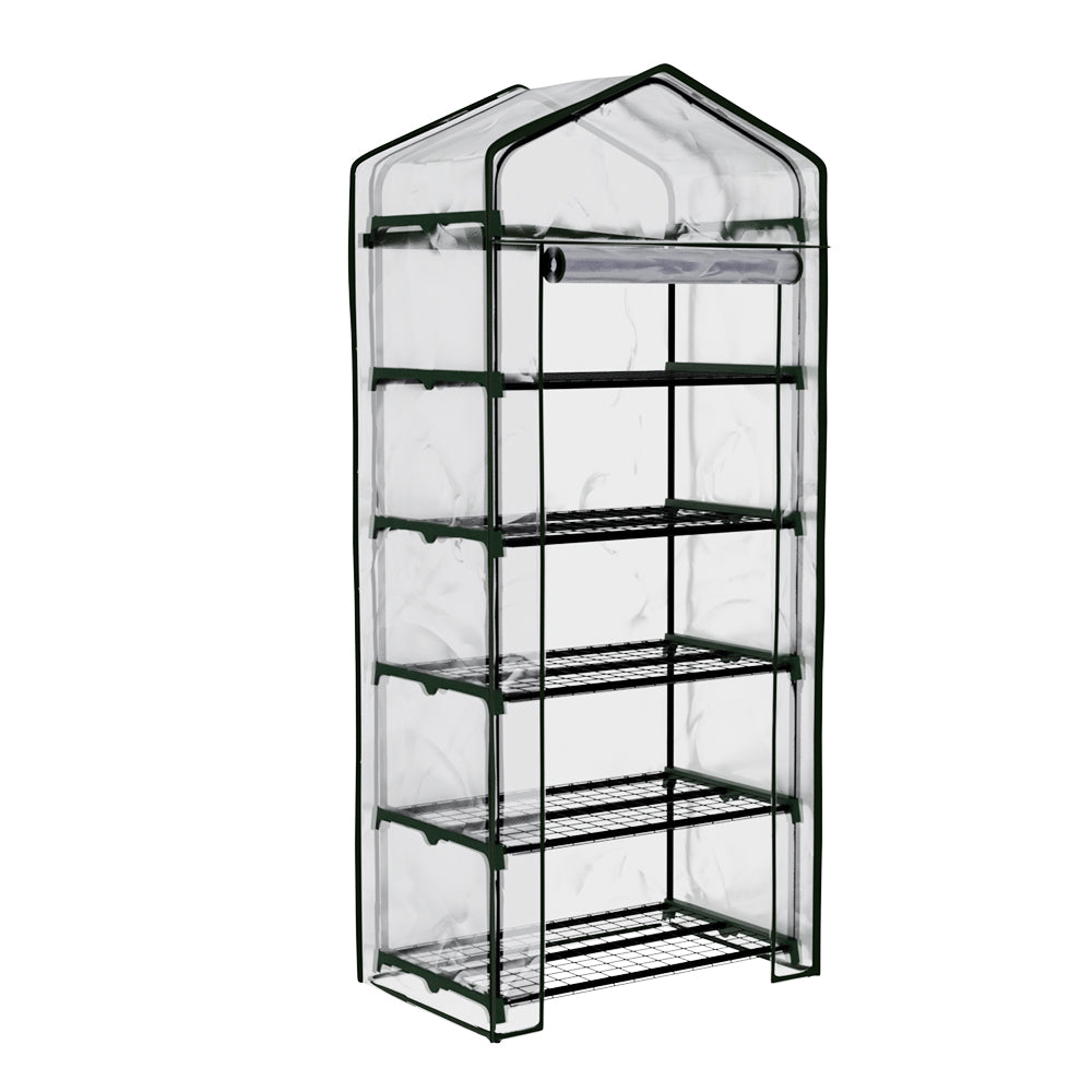 Greenhouses & Accessories: Greenfingers Greenhouse 5 Tiers Mini Green House Garden Bed Planter Box 1.9x0.7x0.5M