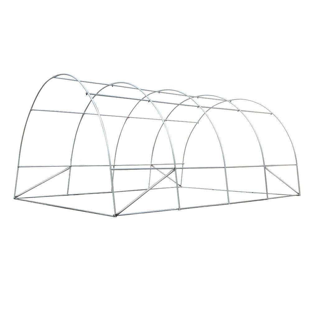 Greenhouses & Accessories: Green Fingers Greenhouse 4x3x2M Walk in Green House Tunnel Plant Garden Shed Dome