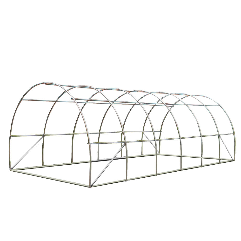 Greenhouses & Accessories: Green Fingers Greenhouse 6x3x2M Walk in Green House Tunnel Plant Garden Shed Dome
