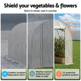 Greenhouses & Accessories: Green Fingers Greenhouse 3x2x2M Walk in Green House White