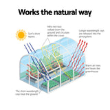 Greenhouses & Accessories: Green Fingers Greenhouse 3x2x2M Walk in Green House White
