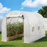 Greenhouses & Accessories: Green Fingers Greenhouse 3x2x2M Walk in Green House White