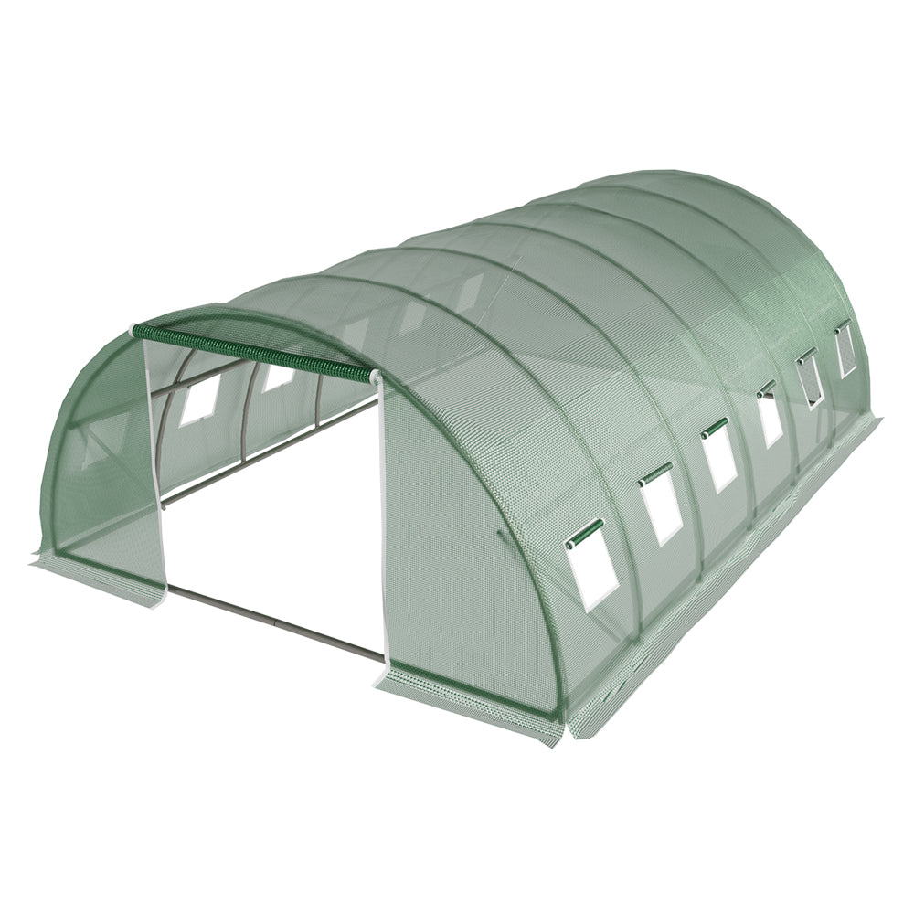 Greenhouses & Accessories: Green Fingers Greenhouse 6x4x2M Walk in Green House Tunnel Plant Garden Shed Dome
