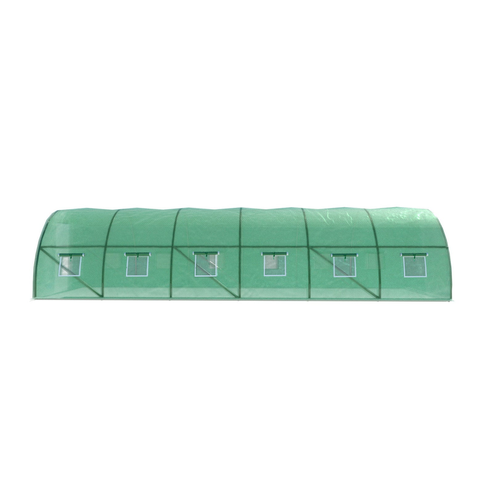 Greenhouses & Accessories: Green Fingers Greenhouse 9x3x2M Walk in Green House Tunnel Plant Garden Shed Dome