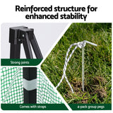 Greenhouses & Accessories: Green Fingers Greenhouse 180x240x240cm Steel Frame PE Cover Outdoor Shelter