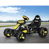 Ride On Cars: Rigo Kids Pedal Go Kart Ride On Toys Racing Car Plastic Tyre Black