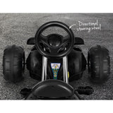 Ride On Cars: Rigo Kids Pedal Go Kart Ride On Toys Racing Car Plastic Tyre Black