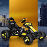 Ride On Cars: Rigo Kids Pedal Go Kart Ride On Toys Racing Car Plastic Tyre Black
