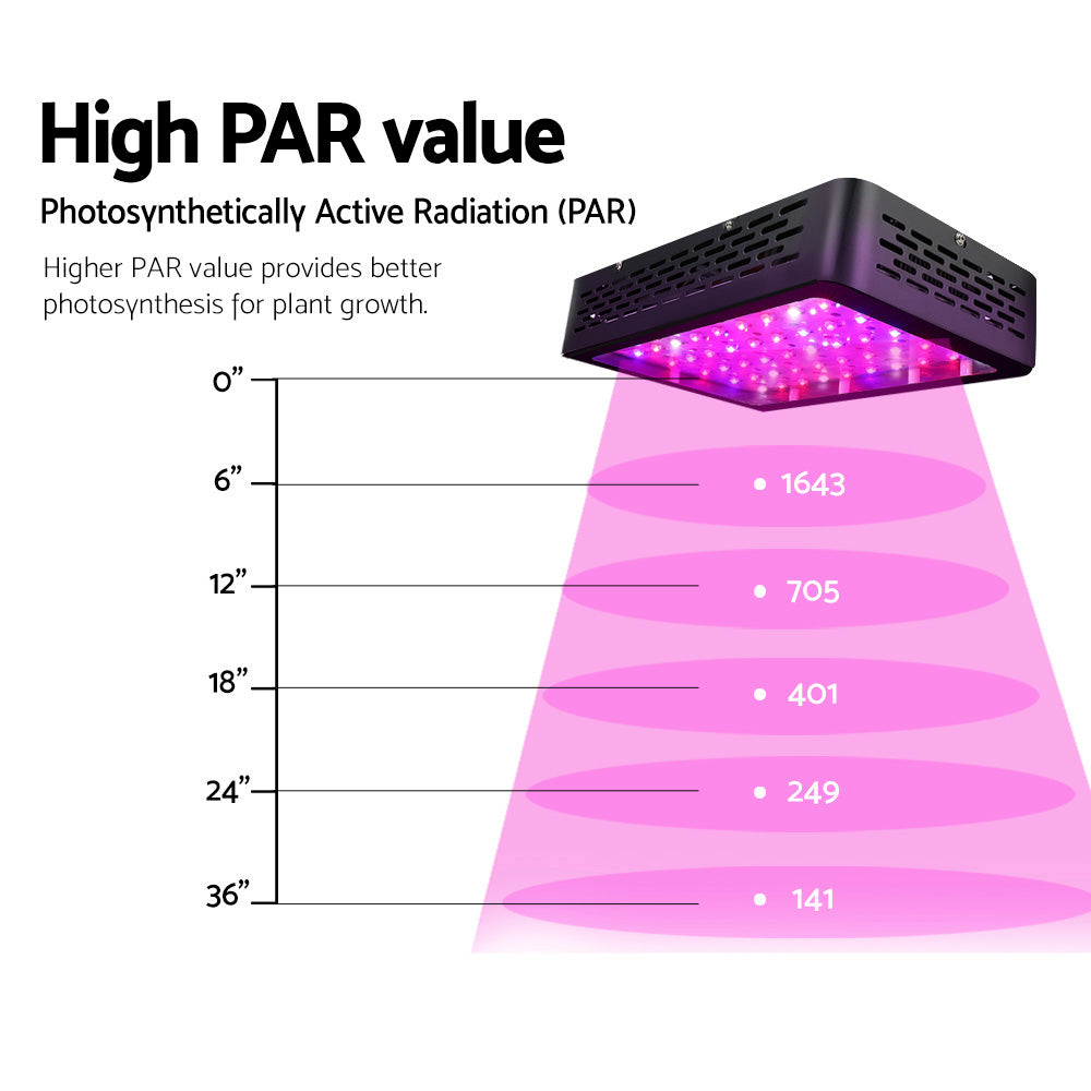 Greenhouses & Accessories: Green Fingers 600W Grow Light LED Full Spectrum Indoor Plant All Stage Growth