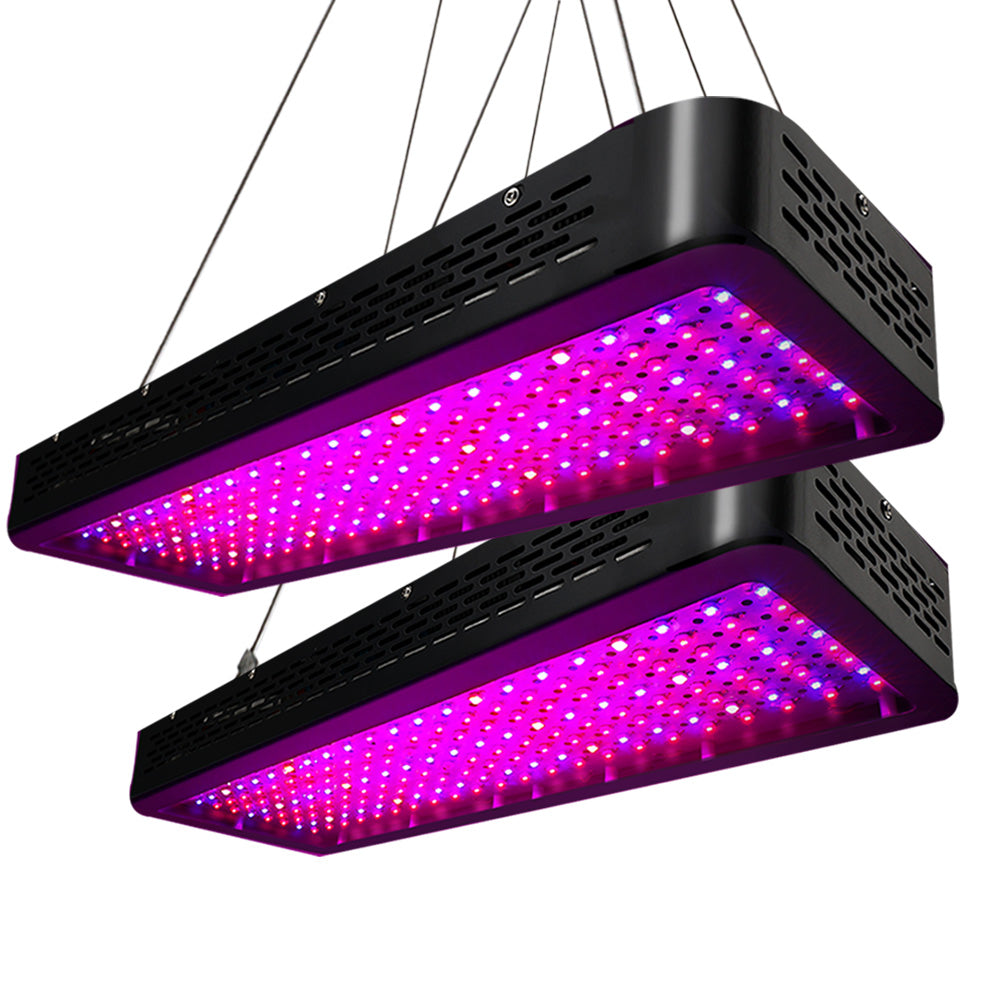Greenhouses & Accessories: Green Fingers 2X 2000W Grow Lights LED Full Spectrum Indoor Plant All Stage Growth